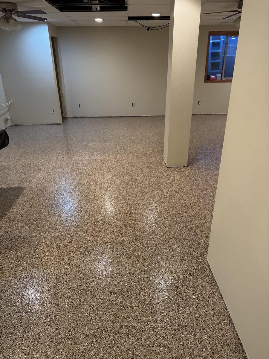 Epoxy coating for commercial space