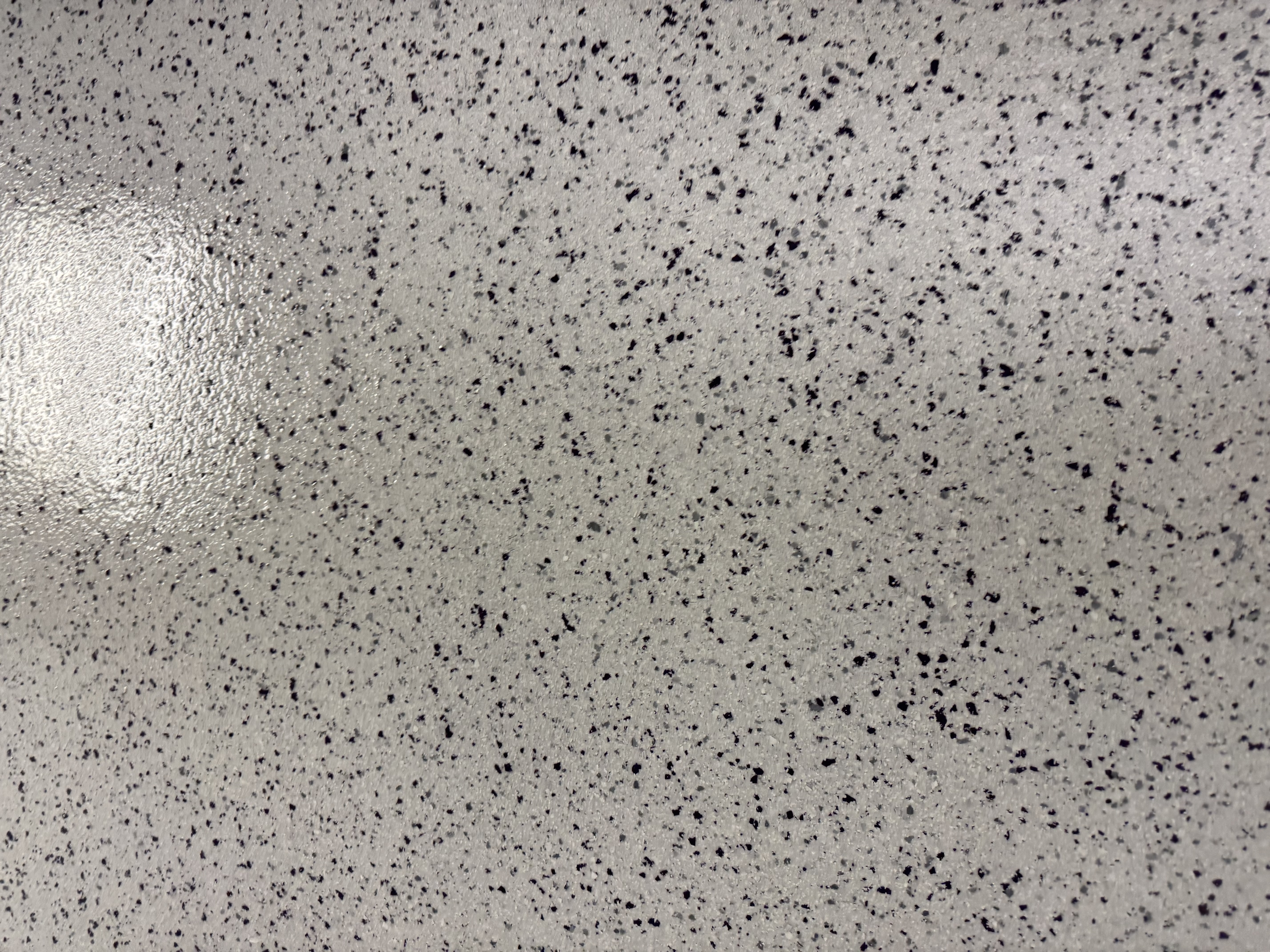 Showroom floor with epoxy finish